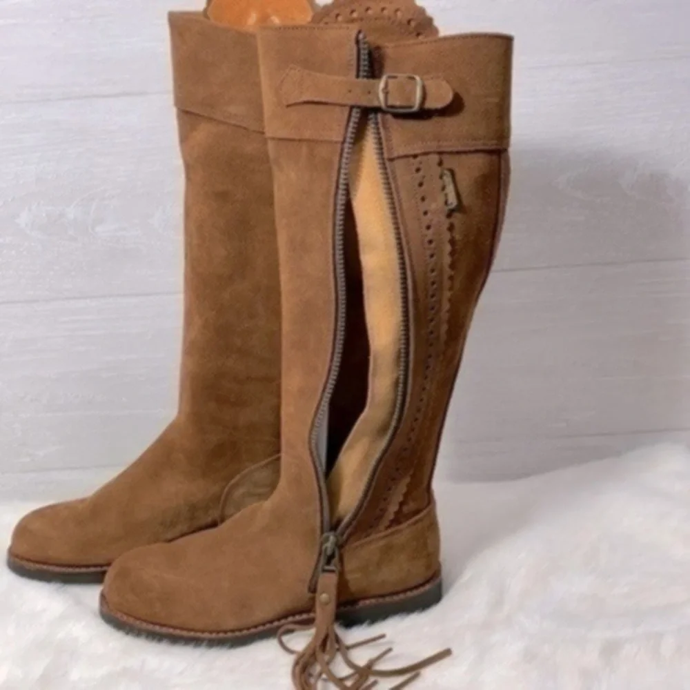 Valverde Del Camino tall suede women’s boot size 38 color Brown